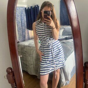 Nautica - Size Small Navy Striped Boat Dress